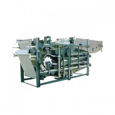 Automatic filter press for municipal sewage, vacuum press